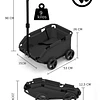 Carro Plegable Para Mascota Black