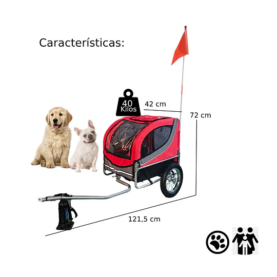 Carro Tráiler De Mascota