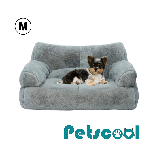 Cama Sofá Relajante Mascotas PetsCool M Gris-Lavable y Ortopédica