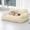 Cama Sofá Relajante Mascotas PetsCool L Beige-Lavable y Ortopédica 