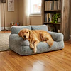 Cama Sofá Relajante Mascotas PetsCool XL Gris Lavable y Ortopédica 