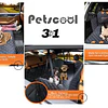 Funda Cubre Asiento Auto Perros Petscool Impermeable y Antideslizante Negra 