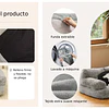 Cama Sofá Relajante Mascotas PetsCool L Gris Lavable y Ortopédica