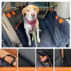 Funda Cubre Asiento Auto Perros Petscool Impermeable y Antideslizante Negra 