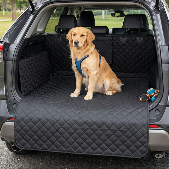 Funda Protectora Universal Auto/SUV/Camioneta Petscool Impermeable Negro