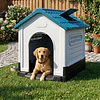 Casa para Perros Razas Pequeñas a Medianas Petscool Plástico Resistente con Ventilación