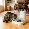 Alimentador Automático de Mascotas 2 en 1 Petscool, Dispensador de Agua Comida 
