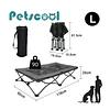 Cama Elevada Plegable para Perro Talla L PetsCool Soporta 90 KG 
