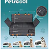 Funda Cubre Asiento Auto Perros Petscool Impermeable y Antideslizante Negra 