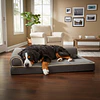 Cama Sofá Ortopédico PetsCool para Perros, viscoelástica, lavable, Gris Talla XL 