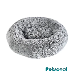 Cama Nido Relajante para Mascotas M PetsCool Gris 60 cm Antiansiedad 