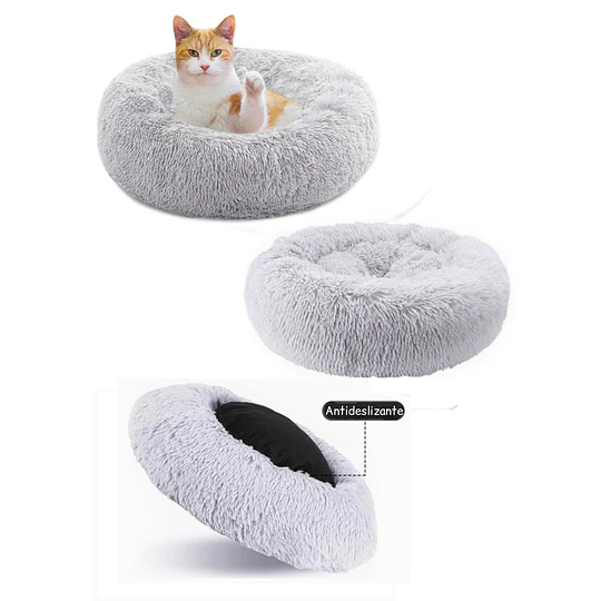 Cama Nido Relajante para Mascotas S PetsCool Gris 50 cm Antiansiedad
