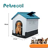 Casa para Perros Razas Pequeñas a Medianas Petscool Plástico Resistente con Ventilación