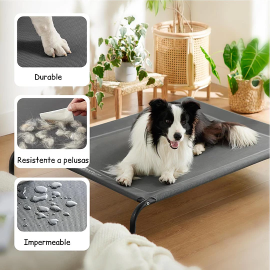 Cama Elevada Perros  PetsCool Talla M 92X60 cm Soporta 30kg