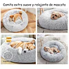 Cama Nido Relajante para Mascotas M PetsCool Gris 60 cm Antiansiedad 