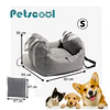 Bolso Porta Mascota 3 en 1 PetsCool Gris - Silla Auto y Cama 