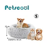 Cama Nido Relajante para Mascotas S PetsCool Gris 50 cm Antiansiedad