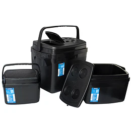Set cooler Camp 3 piezas negro 32L, 12L Y 5L