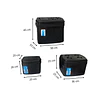 Set cooler Camp 3 piezas negro 32L, 12L Y 5L