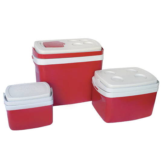 Set cooler Camp 3 piezas rojo 32L, 12L Y 5L