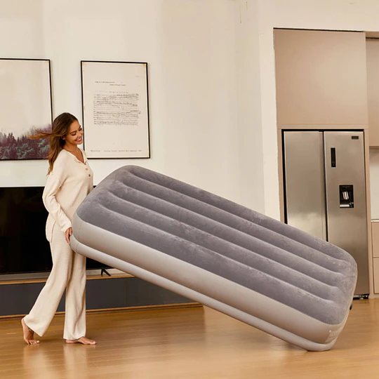 Cama Inflable Electrica Gris Usb 2 Pl  
