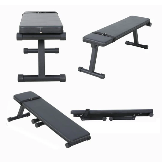 Banca abdominal plegable Live Sport ES-503 Banco De Ejercicios Negro
