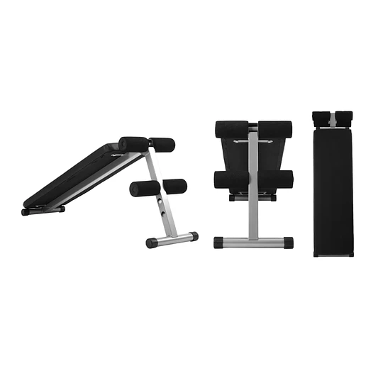 Banca abdominal inclinada Regulable Live Sport ES-507 Negra