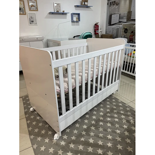Cuna Multifunción 3 en 1 Blanca-Producto Armado en Tienda