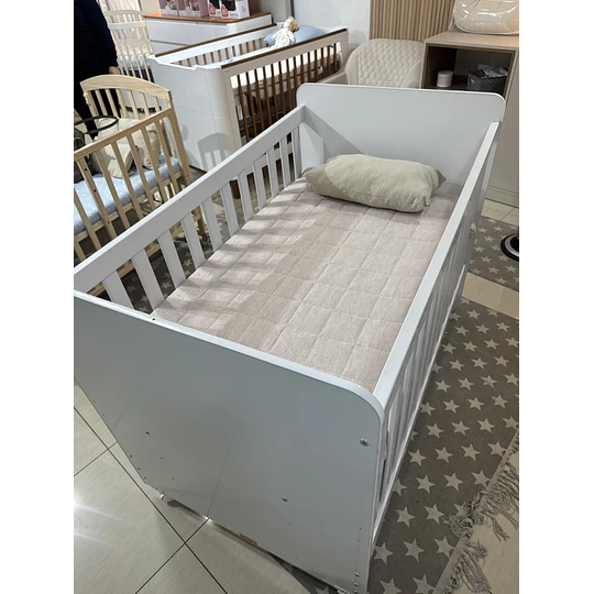 Cuna Multifunción 3 en 1 Blanca-Producto Armado en Tienda
