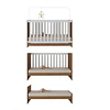 Cuna Evolutiva 3 en 1 New Kidscool Blanca Café MDP- Producto Armado en Tienda
