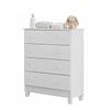 Cómoda Infantil Kidscool Mel 4 Cajones Blanco - Producto Armado en Tienda