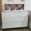 Comoda Blanca Agatha 3 Cajones Y Puerta  - Producto Armado en Tienda