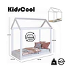 Cama Casita Montessori Cariño Blanca - Producto Armado en Tienda
