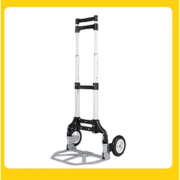Carro Yegua De Carga Plegable Aluminio Be Design Ruedas De Goma 100 X 38.5 X 27 cm 