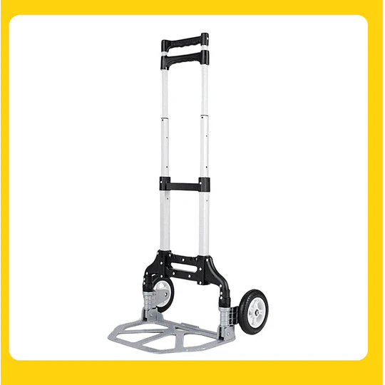 Carro Yegua De Carga Plegable Aluminio Be Design Ruedas De Goma 100 X 38.5 X 27 cm 