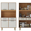 Mueble de Cocina Alacena Despensa Pop Plus Canela Arena 169.4x90.8x36.3 cm MDP Be Design- Producto con Detalle