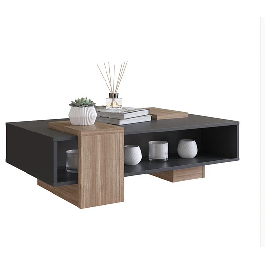 Mesa De Centro b93 Negro Castaño - Producto con detalle