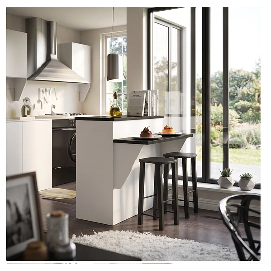 Isla Comedor Dos Puertas Blanco Smart- Producto con detalle
