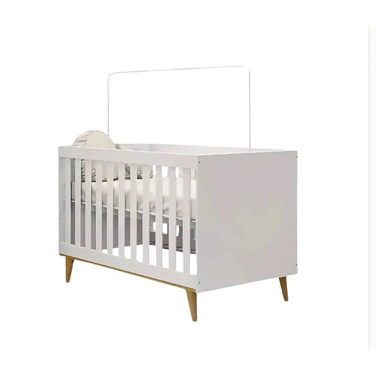 Cuna Blanco Miel Ludmila 2 Funciones-Producto armado en tienda