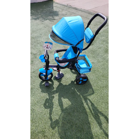 Triciclo 4 en 1 Azul- Producto armado en tienda