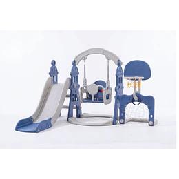 Resbalín Columpio Infantil 5 en 1 Kidscool Centro de Juegos Azul- Producto con Detalle