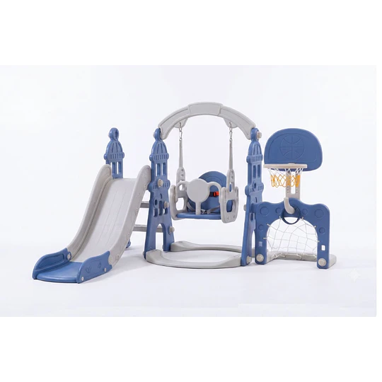 Resbalín Columpio Infantil 5 en 1 Kidscool Centro de Juegos Azul- Producto con Detalle