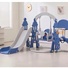 Resbalín Columpio Infantil 5 en 1 Kidscool Centro de Juegos Azul- Producto con Detalle
