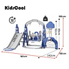 Resbalín Columpio Infantil 5 en 1 Kidscool Centro de Juegos Azul- Producto con Detalle