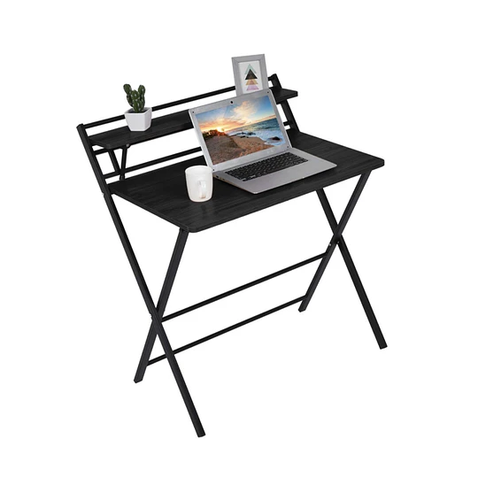 Escritorio Plegable Home Office Negro- Producto con Detalle