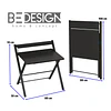 Escritorio Plegable Home Office Negro- Producto con Detalle