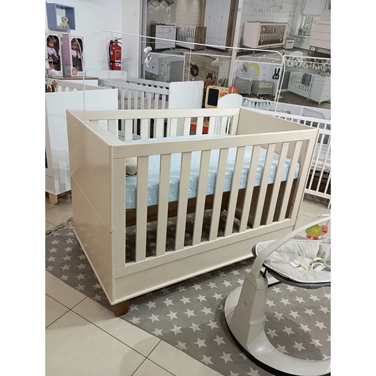 Cuna Multifuncional Bebé Zupi Madera Beige -Producto con Detalle