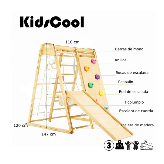 Juego Escalada Montessori 8x1- Producto Armado en Tienda