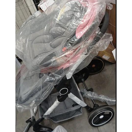 Coche Compact Travel System Rosado- Producto Armado en Tienda