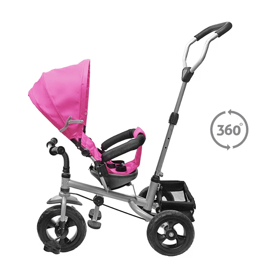 Triciclo 360  Stroller Rosado- Producto Armado en Tienda